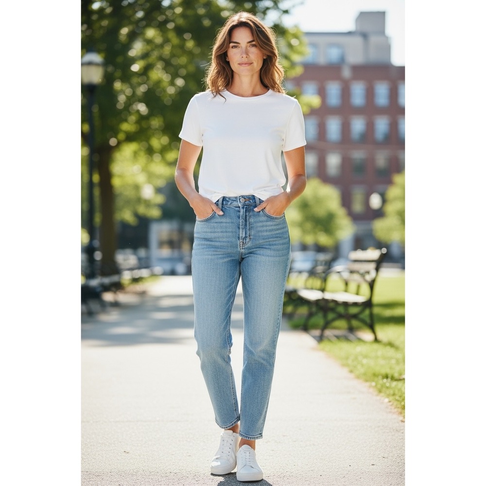 Madewell Relaxed Taper Jeans Womens 36x32 Light‎ Wash Distressed Denim